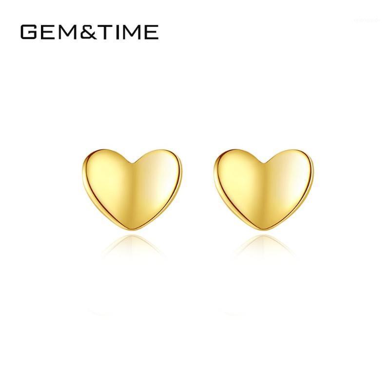 Gem&Time 100% 925 Sterling Silver Petite Plain Hearts Stud Earrings For Women Cute small Earrings Fine Jewelry brincos SE-4011
Gem&Time 100% 925 Sterling Silver Petite Plain Hearts Stud Earrings For Women Cute small Earrings Fine Jewelry brincos SE-4011