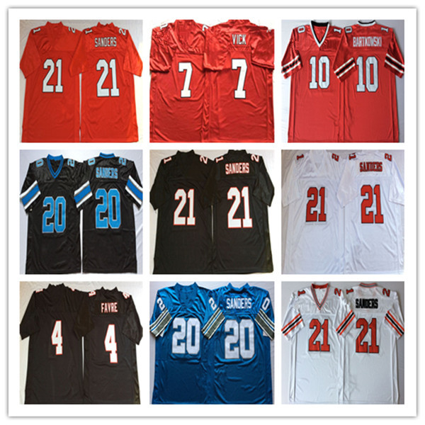 NCAA Men Vintage Michael Vick Brett Favre Deion Sanders Steve Bartkowski Football Stitched MN Jersey Red Black White Cheap, As pic 
NCAA Men Vintage Michael Vick Brett Favre Deion Sanders Steve Bartkowski Football Stitched MN Jersey Red Black White Cheap, As pic