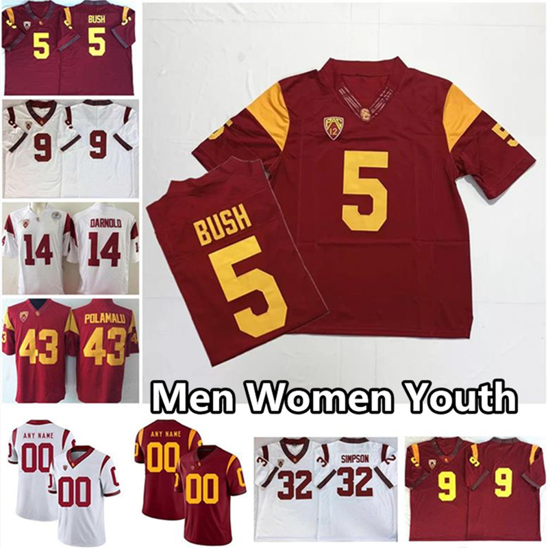 Custom USC Trojans Footbal Jersey College Sam Darnold Carson Palmer Adoree' Jackson Reggie Bush Marcus Allen JuJu Smith-Schuster Tyler Vaughns O.J Simpson Junior Seau, Youth's color 2
Custom USC Trojans Footbal Jersey College Sam Darnold Carson Palmer Adoree' Jackson Reggie Bush Marcus Allen JuJu Smith-Schuster Tyler Vaughns O.J Simpson Junior Seau, Youth's color 2