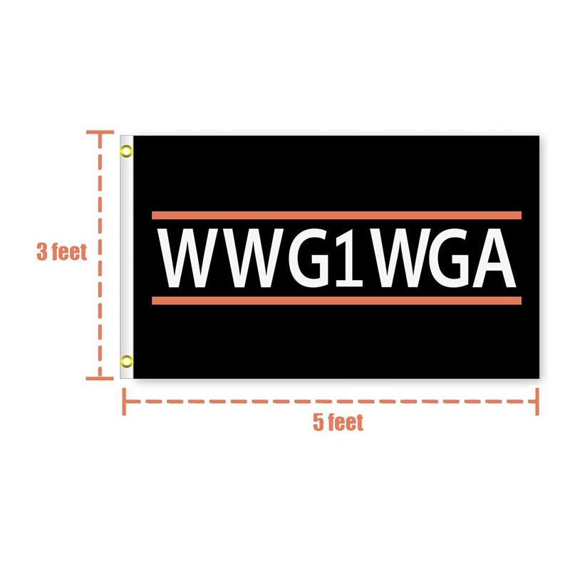 WWG1WGA Flag Qanon - Where We Go One We Go All Political Conspiracy Movement President Donald TrumpFlags for Inside Outside Use Uv Protected
WWG1WGA Flag Qanon - Where We Go One We Go All Political Conspiracy Movement President Donald TrumpFlags for Inside Outside Use Uv Protected