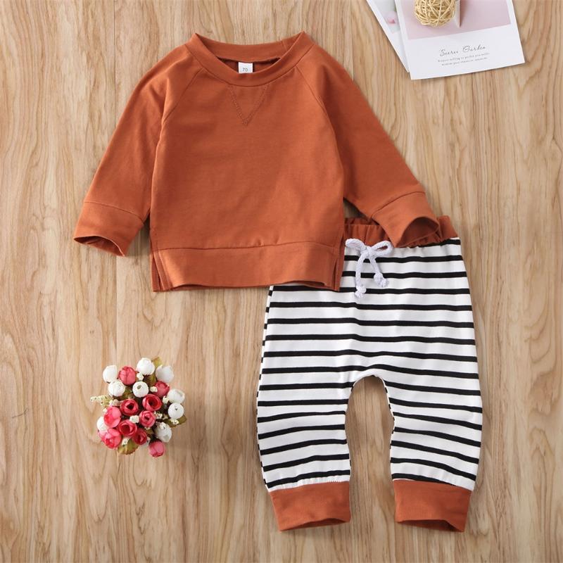 0-24M Newborn Kids Baby Boy Autumn 2 Piece Sets Long Sleeve Tops T-shirt Striped Pants Outfits Autumn Cotton Comfortable Suit, As pic
0-24M Newborn Kids Baby Boy Autumn 2 Piece Sets Long Sleeve Tops T-shirt Striped Pants Outfits Autumn Cotton Comfortable Suit, As pic