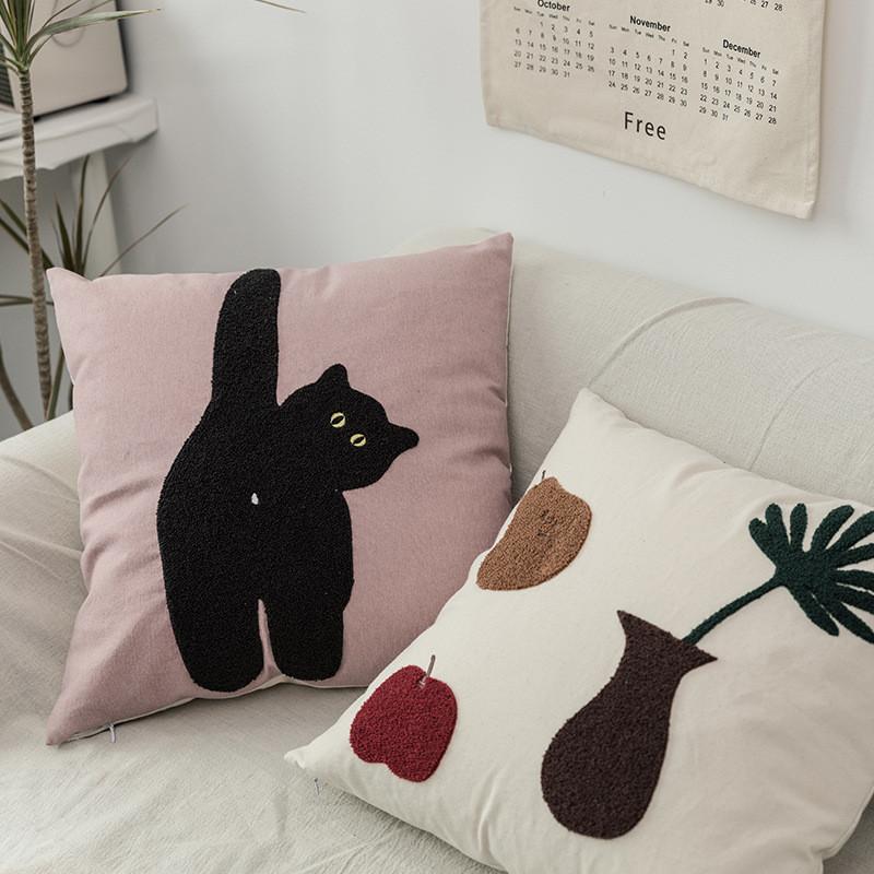 Pillow Case Korean Cute 3D Decorative Pillowcase Cat Floral Geometric Embroidery For Home El Office Decor 45*45cm, Type 6
Pillow Case Korean Cute 3D Decorative Pillowcase Cat Floral Geometric Embroidery For Home El Office Decor 45*45cm, Type 6