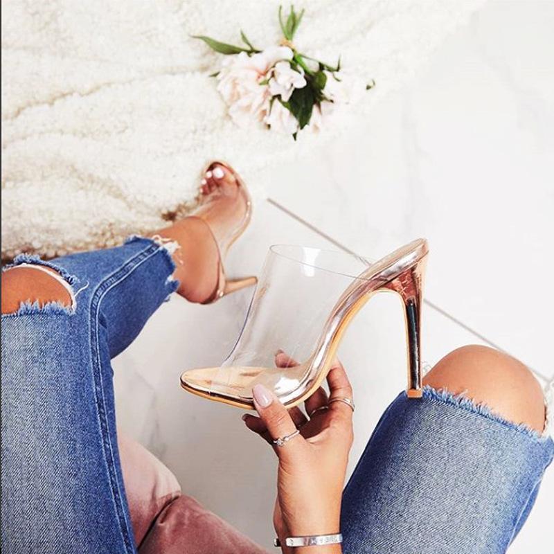 Women Slippers Shoes Woman Sandals High Heels Pumps PVC Transparent Clear Heels Open Toe Shoes Jelly Slides Champagne1, As pic
Women Slippers Shoes Woman Sandals High Heels Pumps PVC Transparent Clear Heels Open Toe Shoes Jelly Slides Champagne1, As pic