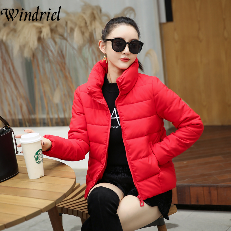 Women Jacket Coat Plus Size S5XL Autumn And Winter Warm Wadded Jackets Female Solid Short Parka New Fashion Clothing Windriel 201019