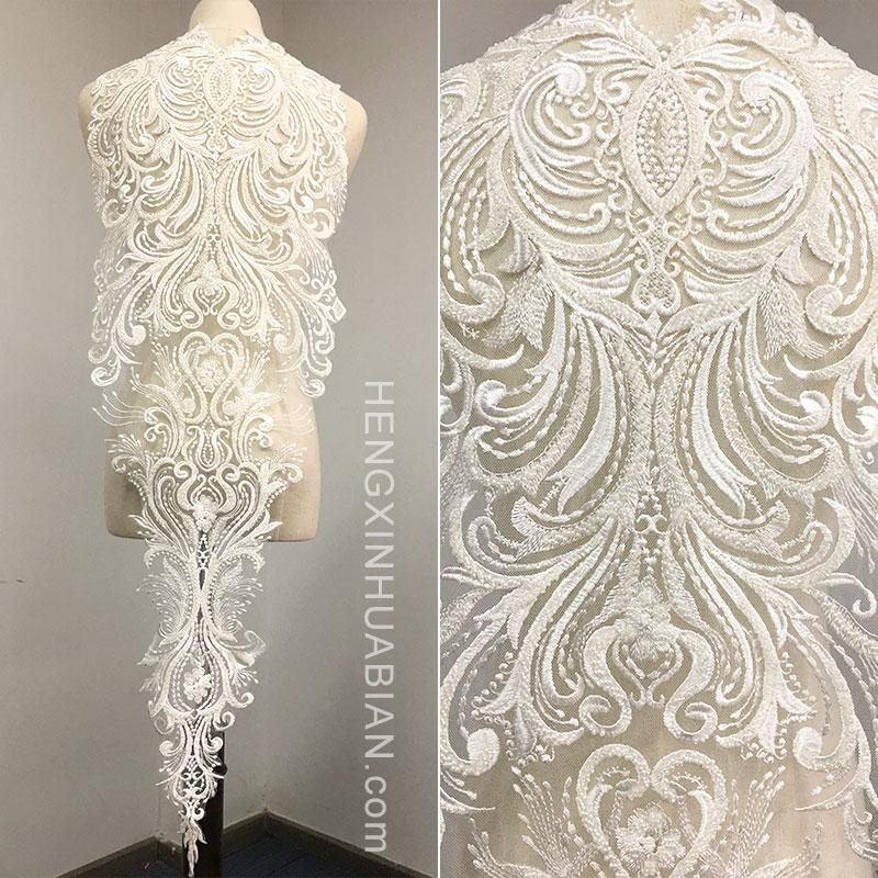 Handmade white Beads 3D Wedding bridal Dress Applique DIY Bridal Headdress scarf veil Embroidered Lace Fabric Patch
Handmade white Beads 3D Wedding bridal Dress Applique DIY Bridal Headdress scarf veil Embroidered Lace Fabric Patch