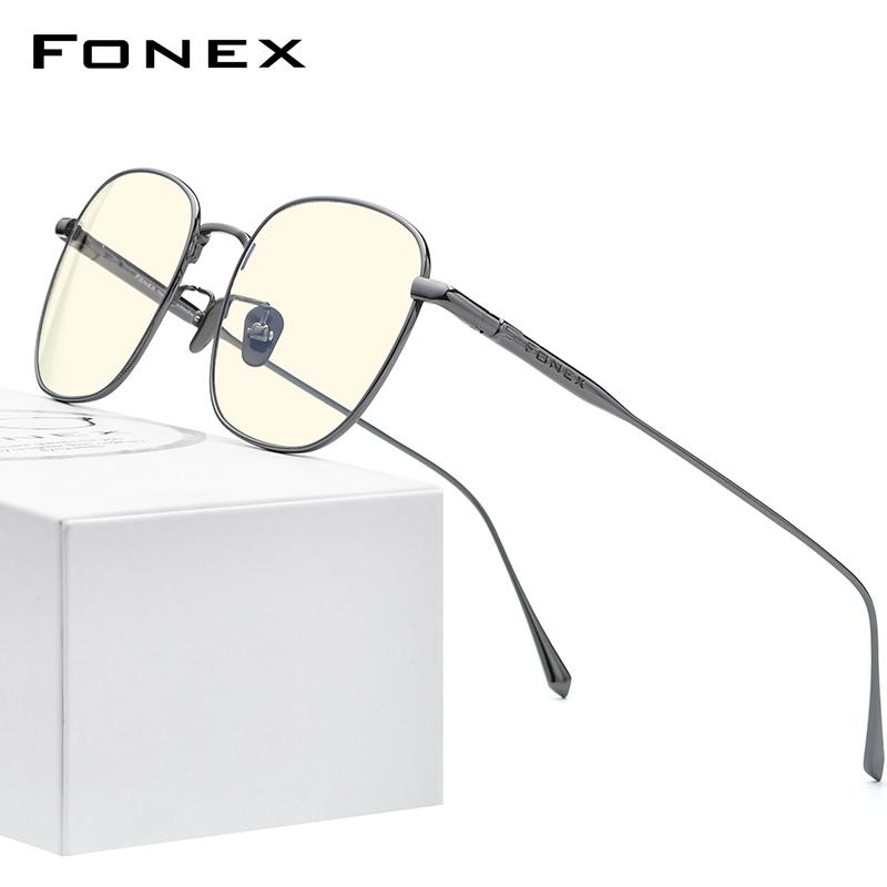 FONEX Pure Titanium Anti Blue Light Blocking Glasses Women 2020 New Vintage Round Antiblue Rays Computer Eyeglasses Men AB8560
FONEX Pure Titanium Anti Blue Light Blocking Glasses Women 2020 New Vintage Round Antiblue Rays Computer Eyeglasses Men AB8560