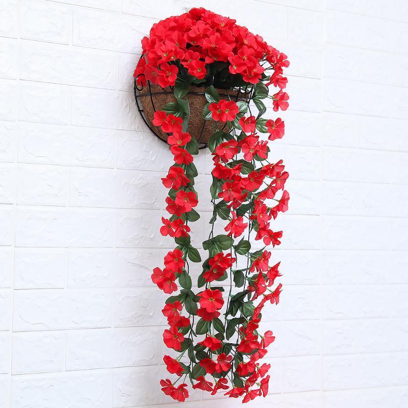 Artificial Silk Flower Vine Garden Decoration Wall Mounted Hanging Garland Plant Artificial Plant Violet Vine Home Wedding Decor1, 5 petals-pink
Artificial Silk Flower Vine Garden Decoration Wall Mounted Hanging Garland Plant Artificial Plant Violet Vine Home Wedding Decor1, 5 petals-pink