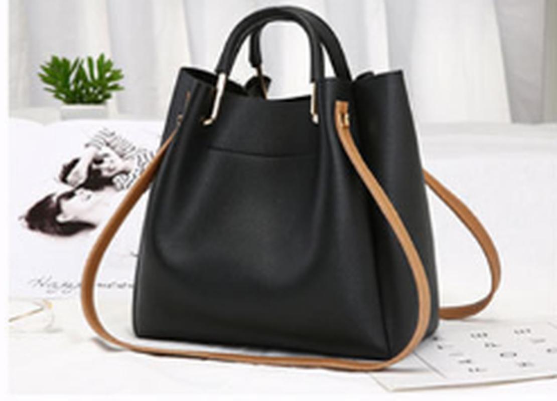 New women's bag bucket bag trend simple and versatile ladies messenger texture handbag single shoulder large capacity, Black
New women's bag bucket bag trend simple and versatile ladies messenger texture handbag single shoulder large capacity, Black