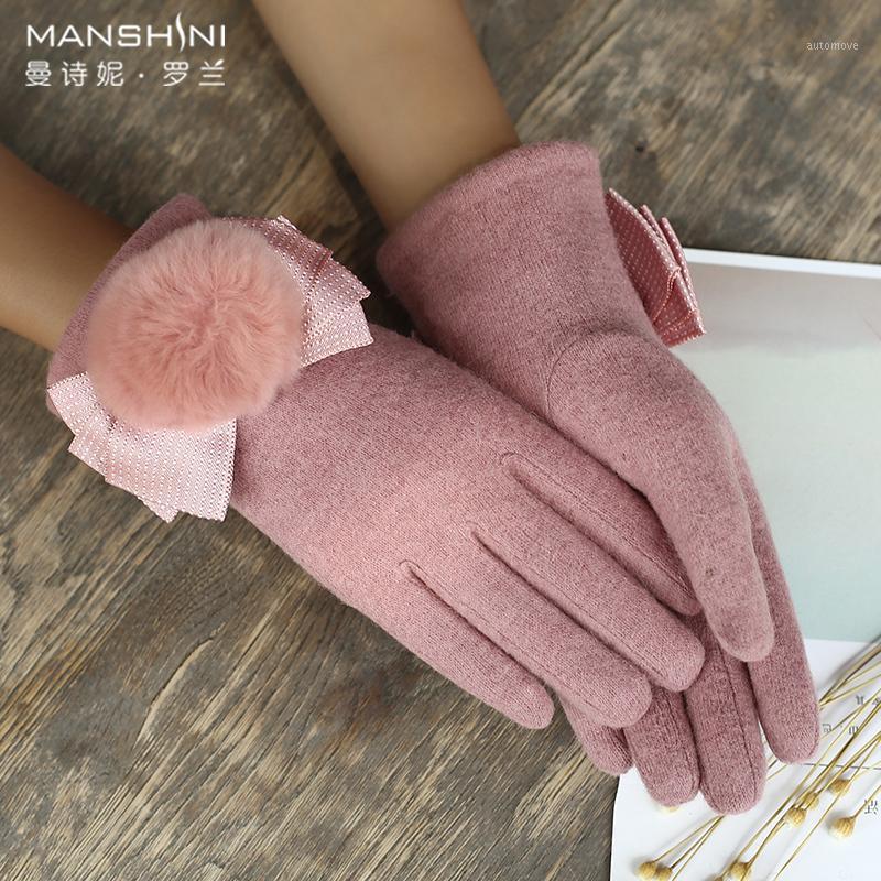 Wool blends gloves woman autumn and winter add velvet keep warm telgefingers gloves solid Touch Screen winter 08171
Wool blends gloves woman autumn and winter add velvet keep warm telgefingers gloves solid Touch Screen winter 08171