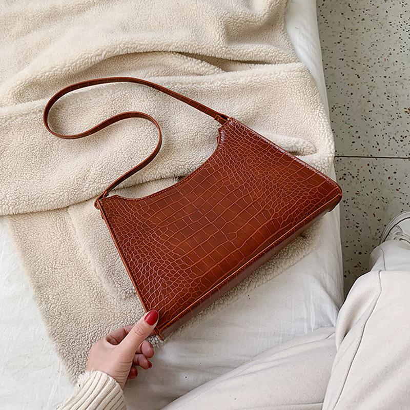 Hot Stone Pattern Shoulder Bag Fashion Designer Baguette Bags For Women Pu Leather Ladies Handbags, Black
Hot Stone Pattern Shoulder Bag Fashion Designer Baguette Bags For Women Pu Leather Ladies Handbags, Black