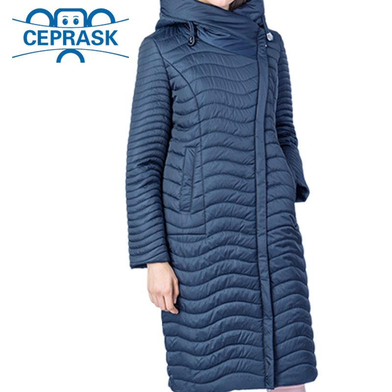 SpringAutumn Collection High Quality Womens Jacket Warm Windproof Thin Women Parka Long Plus Size Female Coat CEPRASK 201026