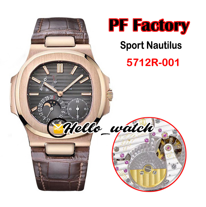 New PFF 40mm Sport 5712R-001 5712 Mechanical Hand Winding Mens Watch Moon Phase Power Reserve Gray Dial Rose Gold Brown Leather hello_Watch., Waterproof service
New PFF 40mm Sport 5712R-001 5712 Mechanical Hand Winding Mens Watch Moon Phase Power Reserve Gray Dial Rose Gold Brown Leather hello_Watch., Waterproof service