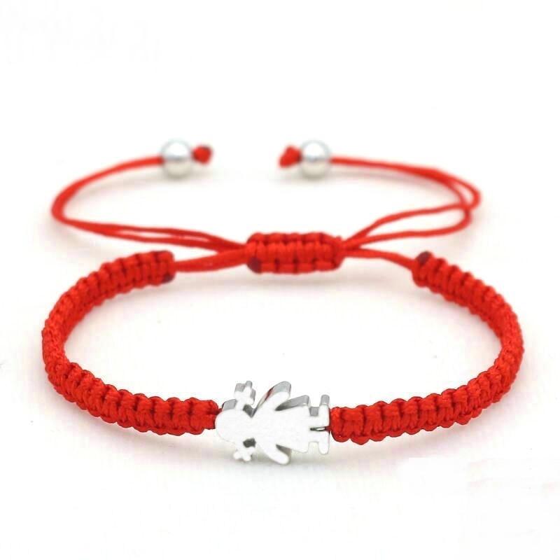 Lovely Little Girl Stainless Steel Bracelet Women Child Wish Good Lucky Red String Braided Adjustable Bracelet for Couple Jewelr
Lovely Little Girl Stainless Steel Bracelet Women Child Wish Good Lucky Red String Braided Adjustable Bracelet for Couple Jewelr