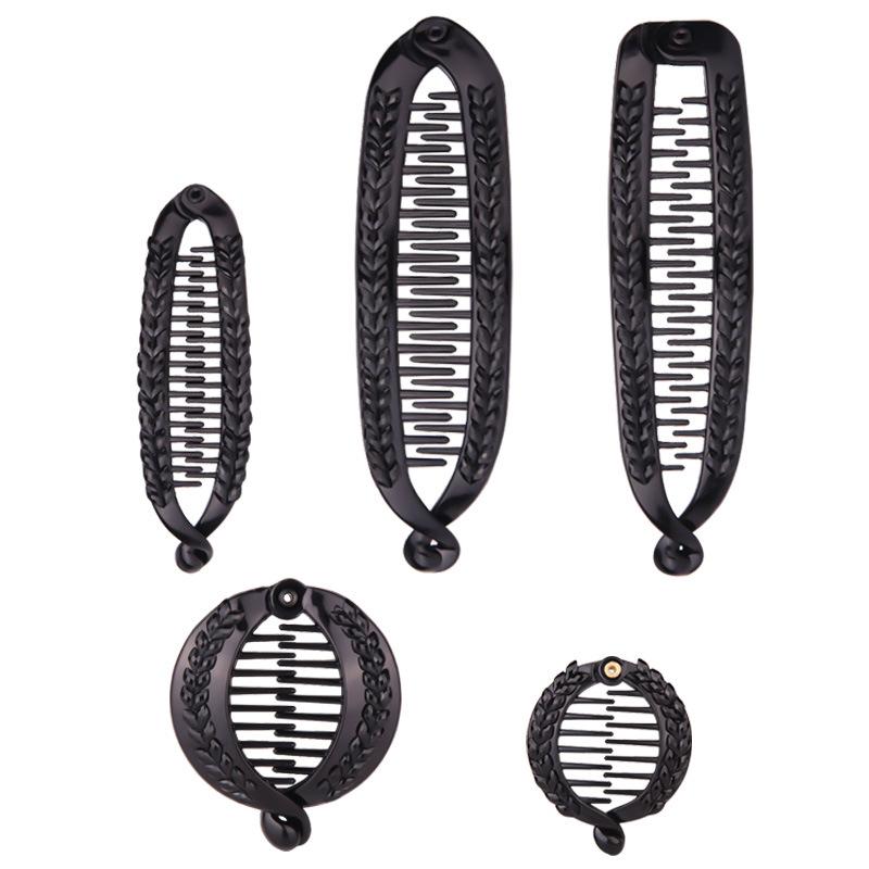 1 Pc Women Creative hairdressing comb Hair Clip Fish Shape Banana Barrettes Black With Stones Hairpins Hair Accessories
1 Pc Women Creative hairdressing comb Hair Clip Fish Shape Banana Barrettes Black With Stones Hairpins Hair Accessories