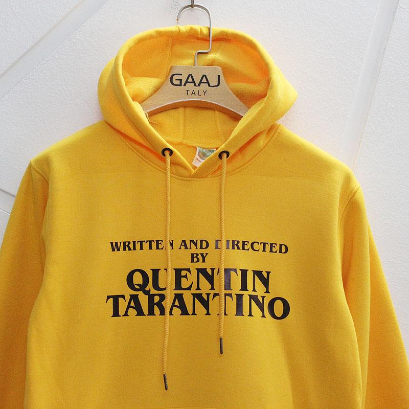 Men's Hoodies & Sweatshirts GAAJ WRITTEN AND DIRECTED BY QUENTIN TARANTINO Men Hoodie Yellow Women Fashion Male 2021 Brand Outerwear Mens Ho