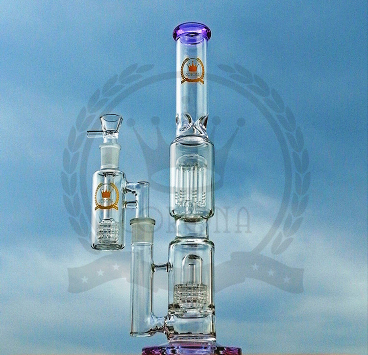 Recycler purple Bongs Glass Beaker Bong pink Water Pipes Honeycomb Perc Bubbler Pipe with 18mm glass bowl
Recycler purple Bongs Glass Beaker Bong pink Water Pipes Honeycomb Perc Bubbler Pipe with 18mm glass bowl