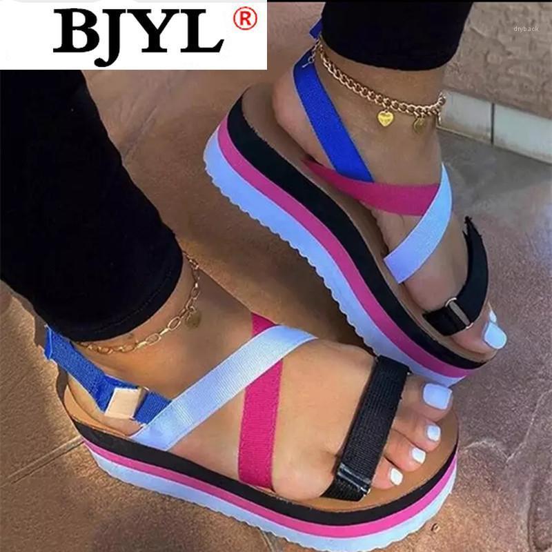 2021 Summer Women Shoes Platform Sandals New Fashion Patchwork Sandals Flat with Comfortable Shoes Woman Sandalias Mujer1, Color
2021 Summer Women Shoes Platform Sandals New Fashion Patchwork Sandals Flat with Comfortable Shoes Woman Sandalias Mujer1, Color