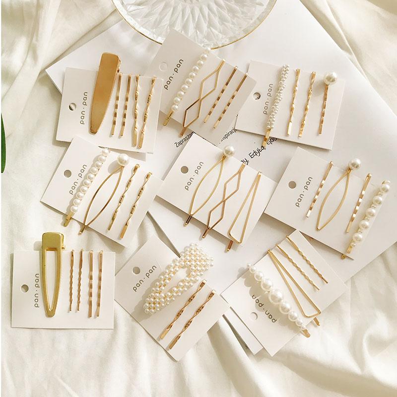 Hair Clips & Barrettes 1 Set Korea Sweet Pearl For Women Fashion Geometric Metal Clip Bobby Pins Barrette Hairpin Girl Accessories
Hair Clips & Barrettes 1 Set Korea Sweet Pearl For Women Fashion Geometric Metal Clip Bobby Pins Barrette Hairpin Girl Accessories
