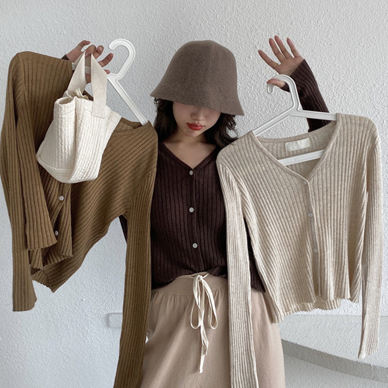 2021 New Beginning Autumn, Jacket, Long Sleeve, Woman's Inner Sweater, Wear Thin Cardigan Coat. T498, Khaki.
2021 New Beginning Autumn, Jacket, Long Sleeve, Woman's Inner Sweater, Wear Thin Cardigan Coat. T498, Khaki.
