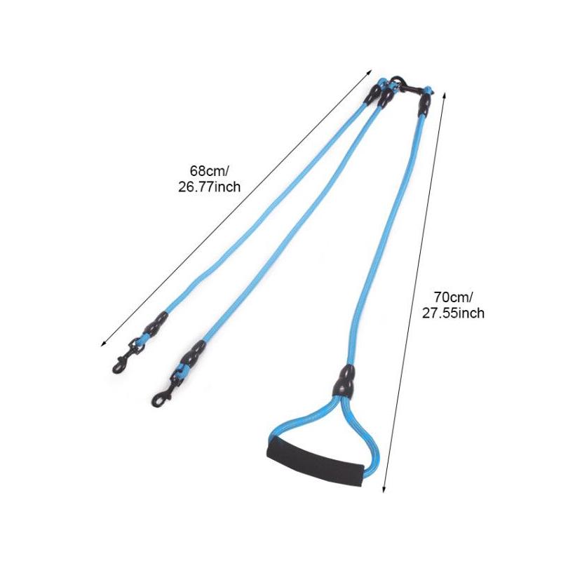 Multiple Pet Dogs Ropes Leashes Outdoor Supplies Running Jogging Harnesses Rope Walk Pets Chain Dog Puppy Traction Products
