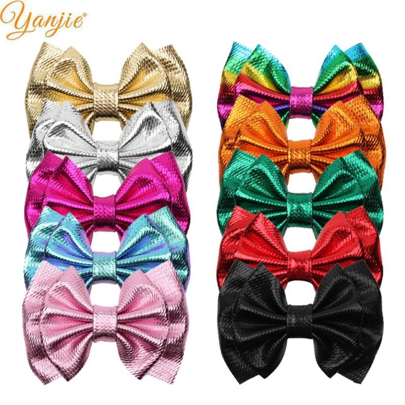 10pcs/lot 6'' Large Metallic Fabric Hair Bows For Kids New Barrette Hair Clip Headband DIY Women Girls Accessories, Metallic silver 
10pcs/lot 6'' Large Metallic Fabric Hair Bows For Kids New Barrette Hair Clip Headband DIY Women Girls Accessories, Metallic silver