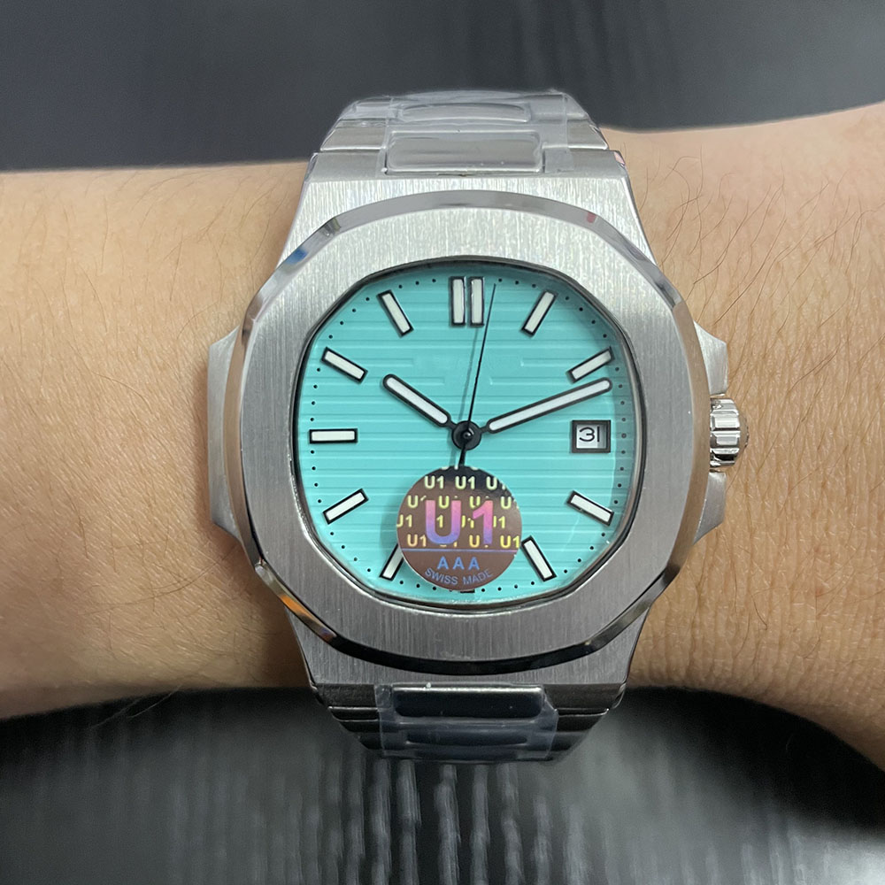 Nautilus 5711 U1 Factory Luxury Brand Watches 40mm 2813 Movement Transparent Mechanical Baby Blue 170th Anniversary Automatic Mens Watch Men Wristwatches, No send watch only for shipping
Nautilus 5711 U1 Factory Luxury Brand Watches 40mm 2813 Movement Transparent Mechanical Baby Blue 170th Anniversary Automatic Mens Watch Men Wristwatches, No send watch only for shipping