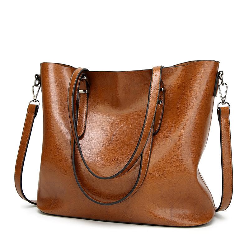 Women Shoulder Bag Fashion Women Handbags Oil Wax Leather Large Capacity Tote Bag Casual Pu Leather Messenger, Black
Women Shoulder Bag Fashion Women Handbags Oil Wax Leather Large Capacity Tote Bag Casual Pu Leather Messenger, Black