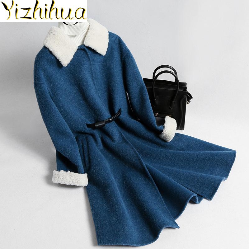Coat Female Double-Sided Wool Alpaca Woolen Jackets Long Women Cashmere Coats 2021 Korean Autumn Winter Jacket XFY125AY, Beige
Coat Female Double-Sided Wool Alpaca Woolen Jackets Long Women Cashmere Coats 2021 Korean Autumn Winter Jacket XFY125AY, Beige