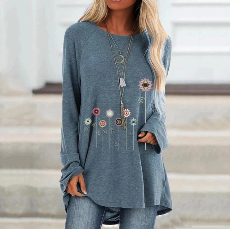 2021 New Floral Autumn Printing Releases Tshirts Women Long Sleeve t Size S-5xl Shirts Women's Clothes Tops 7KDY, Black
2021 New Floral Autumn Printing Releases Tshirts Women Long Sleeve t Size S-5xl Shirts Women's Clothes Tops 7KDY, Black
