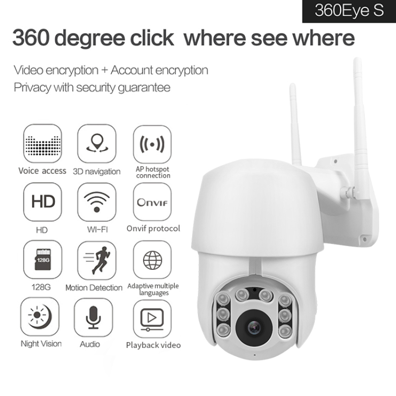 Newest Wireless Wifi IP Camera 1080P PTZ Outdoor Speed Dome Security Camera Pan Tilt 5X Digital Zoom Network CCTV Surveillance
Newest Wireless Wifi IP Camera 1080P PTZ Outdoor Speed Dome Security Camera Pan Tilt 5X Digital Zoom Network CCTV Surveillance