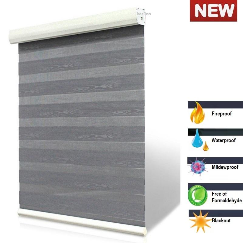 Fireproof Waterproof Zebra Roller Shades Dual Blinds Custom Made Manual or Electric ASCTB1 Mildewproof High Color Fastness, 102 beige
Fireproof Waterproof Zebra Roller Shades Dual Blinds Custom Made Manual or Electric ASCTB1 Mildewproof High Color Fastness, 102 beige