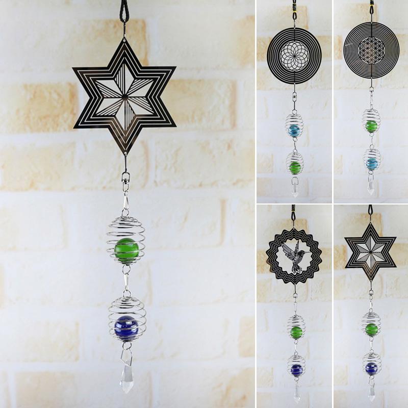 Fashion Durable Simple 3D Metal Hanging Spinner Wind Chime With Spiral Tail Ball Center Home Decor Good Gifts Drop Shipping
Fashion Durable Simple 3D Metal Hanging Spinner Wind Chime With Spiral Tail Ball Center Home Decor Good Gifts Drop Shipping