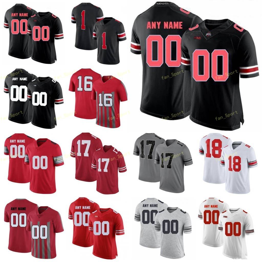 Custom Ohio State Buckeyes College Football Jerseys 1 Justin Fields 14 KJ Hill Jr. 15 Elliott 16 J.T. Barrett IV Men Women Youth Stitched
Custom Ohio State Buckeyes College Football Jerseys 1 Justin Fields 14 KJ Hill Jr. 15 Elliott 16 J.T. Barrett IV Men Women Youth Stitched