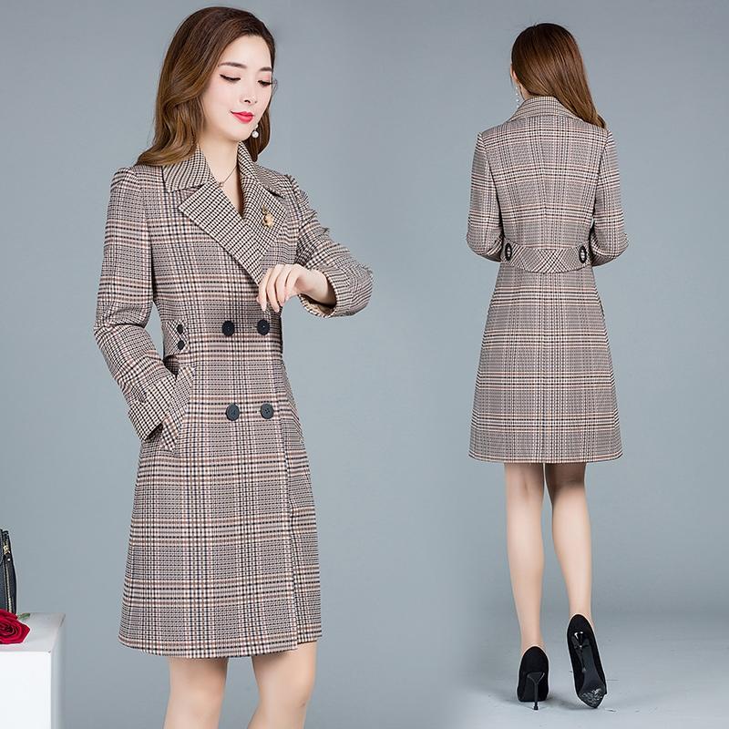 Classic coat Ladies Windbreaker coats Large size women Long sleeve Long lattice Outerwear double breasted Fashion trench coats, Photo color
Classic coat Ladies Windbreaker coats Large size women Long sleeve Long lattice Outerwear double breasted Fashion trench coats, Photo color