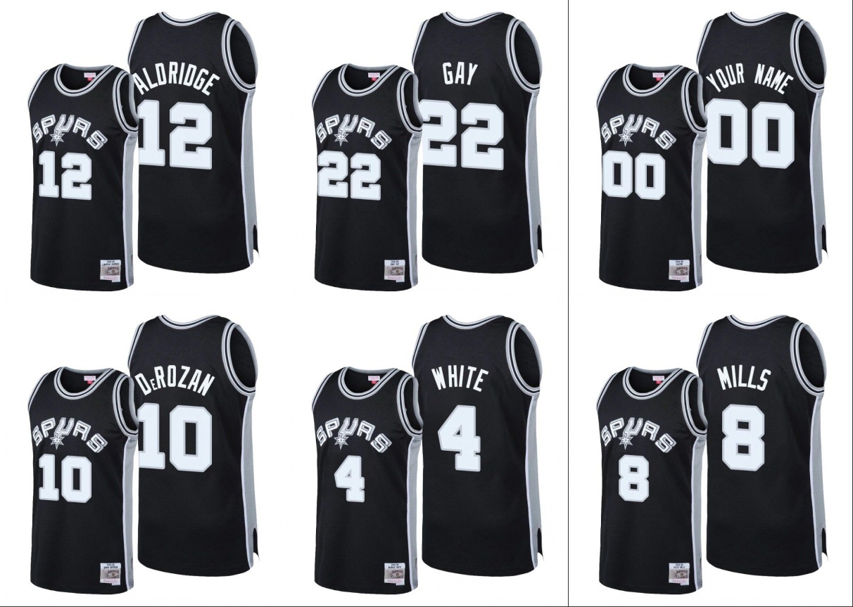 San Antonio Spurs Men Derrick White Rudy Gay LaMarcus Aldridge DeMar DeRozan Patty Mills 2020 Reload Classic Custom Jersey, Black
San Antonio Spurs Men Derrick White Rudy Gay LaMarcus Aldridge DeMar DeRozan Patty Mills 2020 Reload Classic Custom Jersey, Black