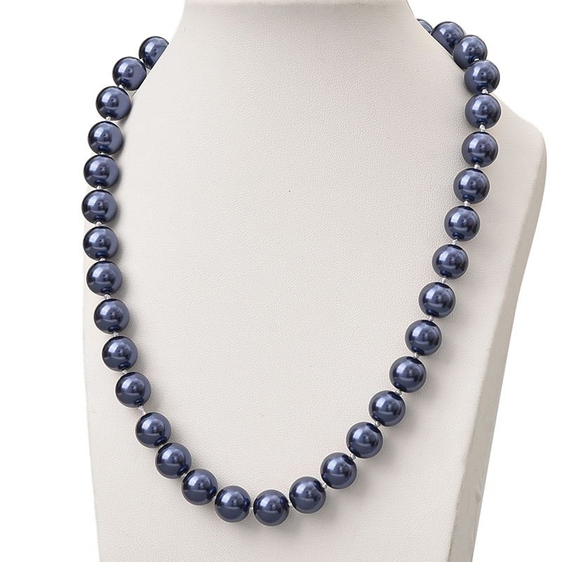 Wholesale 10mm Size For Deep Blue Pearls Beads Making Diy Knotted Imitation Pearls Necklace 18inch Women Ladies Party Gifts H845
Wholesale 10mm Size For Deep Blue Pearls Beads Making Diy Knotted Imitation Pearls Necklace 18inch Women Ladies Party Gifts H845