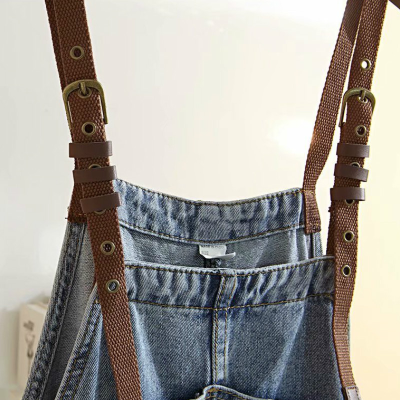 Women High Waist Boyfriend Denim Overalls for Women New Spring Loose Cotton Blue Ankle Length Jeans Plus Size 201106