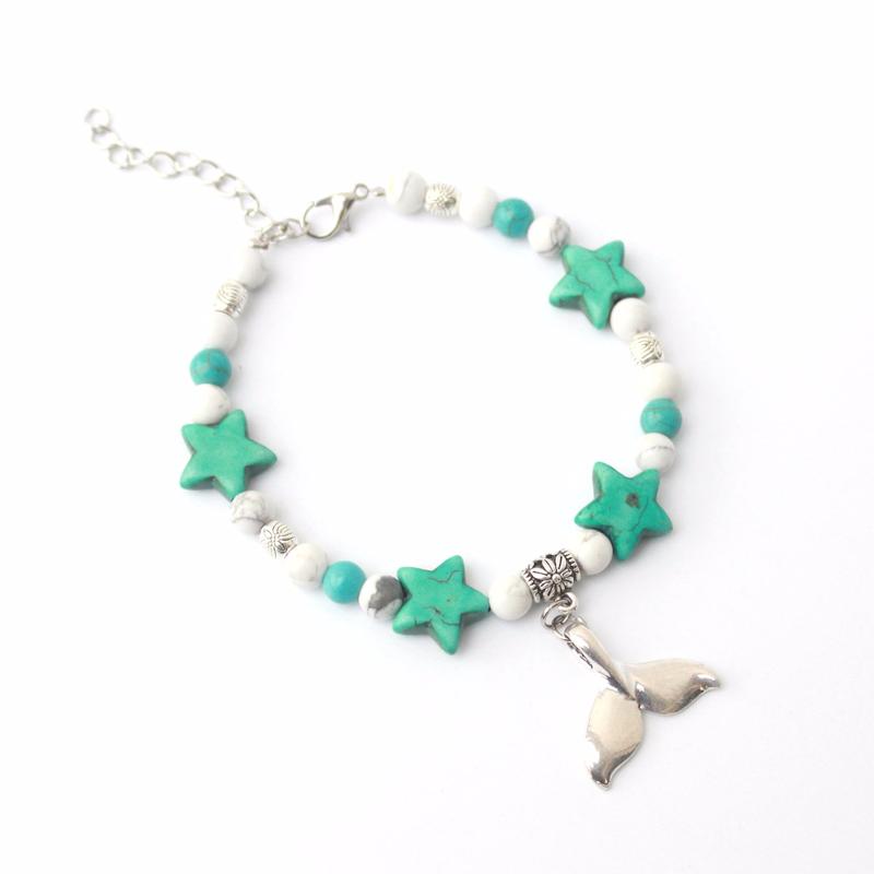 Charm Bracelets Handmade Adjustable Star Shaped Natural Stone Vintage Silver Color Simple Style For Women
Charm Bracelets Handmade Adjustable Star Shaped Natural Stone Vintage Silver Color Simple Style For Women