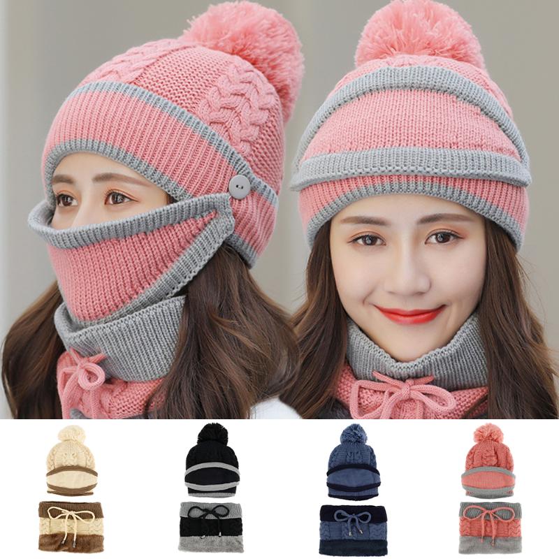 2020 Autumn And Winter Women Hat Beanies New Plus Velvet Thick Warm Bib Ear Protection Warm Knitted Wool Hat Cap With Mask, Black
2020 Autumn And Winter Women Hat Beanies New Plus Velvet Thick Warm Bib Ear Protection Warm Knitted Wool Hat Cap With Mask, Black