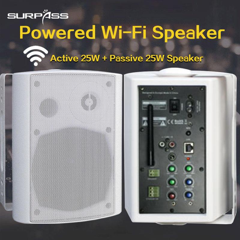 Powered Wall Mounted Speaker WiFi Multifunction Two Way 25W Active+Passive Wall Mounted Speaker
Powered Wall Mounted Speaker WiFi Multifunction Two Way 25W Active+Passive Wall Mounted Speaker