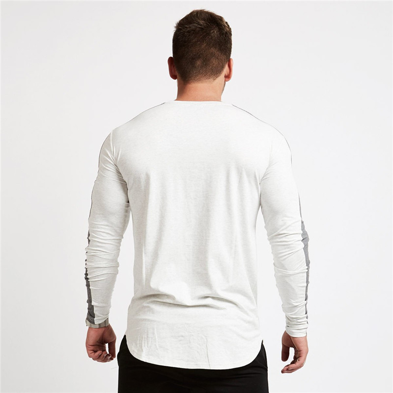 Streetwear Fashion Jogger Casual Clothing Gym Sportswear Cotton Men's Long Sleeve T-shirt 201202