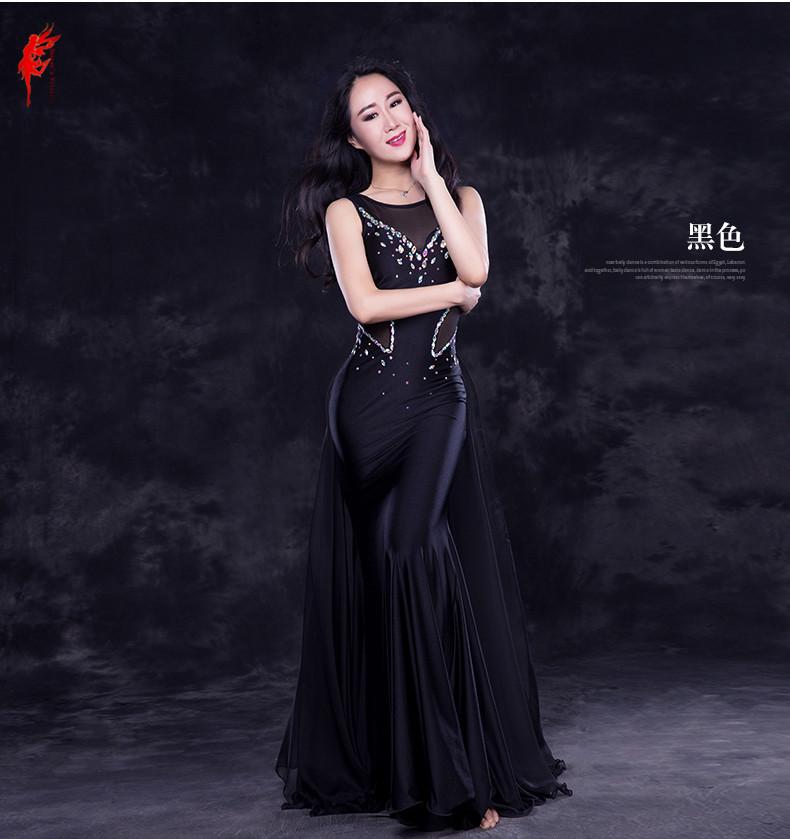 Luxury belly dance clothes mesh stones belly dance dress girls clothing performance dress M,L, Black 
Luxury belly dance clothes mesh stones belly dance dress girls clothing performance dress M,L, Black
