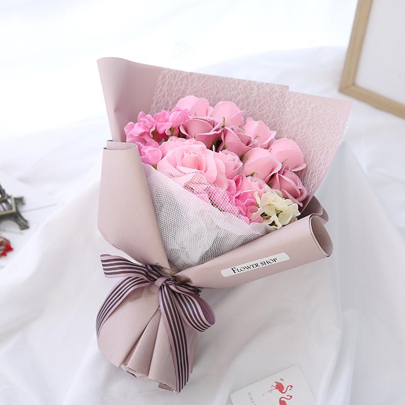 

Romantic Birthday Girlfriend Girlfriends Rose Soap Flower Gift Soap Flower Bouquet Creative Gratitude Teacher's Day Gifts