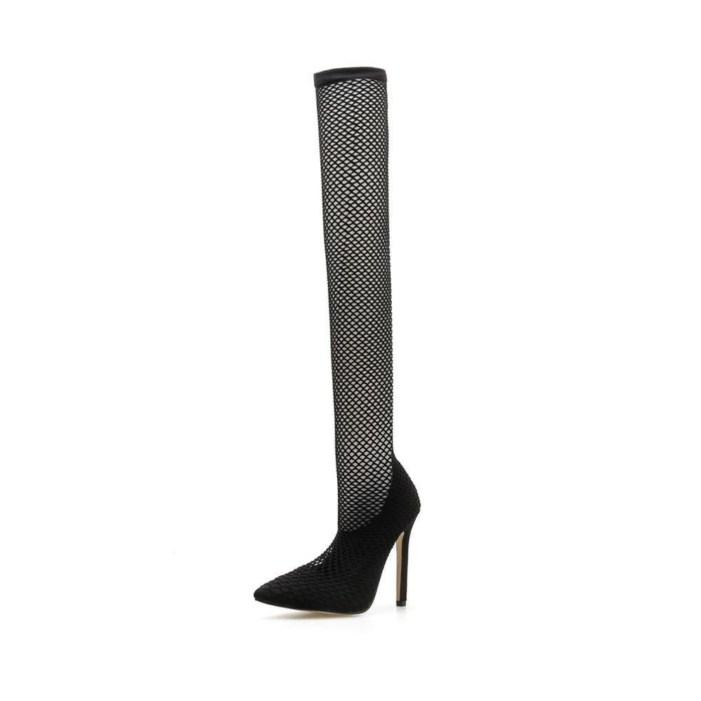 2020 Silk Sexy Socks Female Sandals 11 Centimeters Pointed Camour Toe Pumps High Leaps Shave Oce Out Summer Shoes Qgth, The picture
2020 Silk Sexy Socks Female Sandals 11 Centimeters Pointed Camour Toe Pumps High Leaps Shave Oce Out Summer Shoes Qgth, The picture