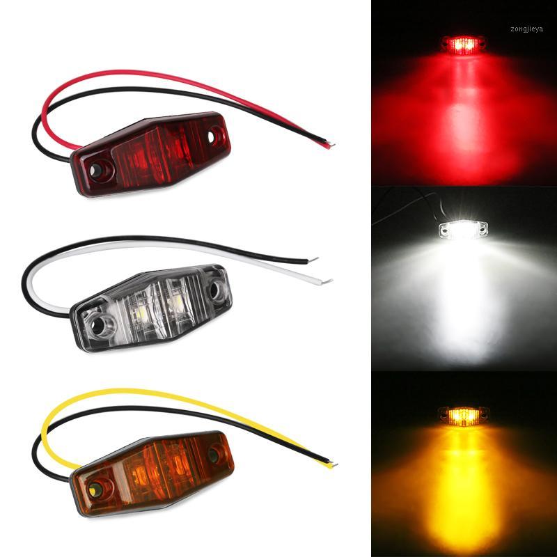 

1Pcs Car LED Side Marker Light Rear Clearance Lamp for 12V 24V Truck Trailer Caravan RV Pickup Red White Yellow1, As pic