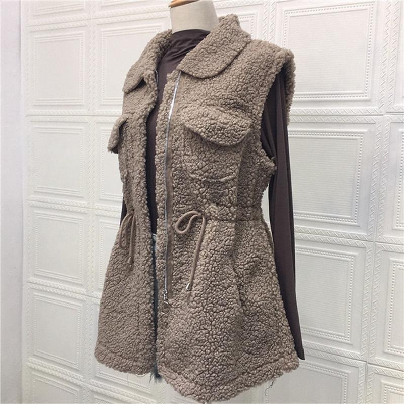 2021 Winter Women Vest Coat Mid Length Loose Faux Polar Fleece Waistcoat Warm Sleeveless Zipper Tank Turn Down Lapel New, Beige
2021 Winter Women Vest Coat Mid Length Loose Faux Polar Fleece Waistcoat Warm Sleeveless Zipper Tank Turn Down Lapel New, Beige