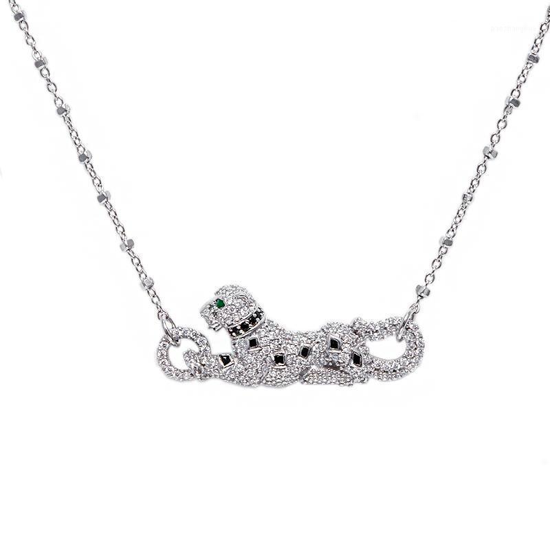Chains Leopard Necklace Inlaid Stone Shiny Vintagenecklace Jewelry For Woman Trend, Silver
Chains Leopard Necklace Inlaid Stone Shiny Vintagenecklace Jewelry For Woman Trend, Silver