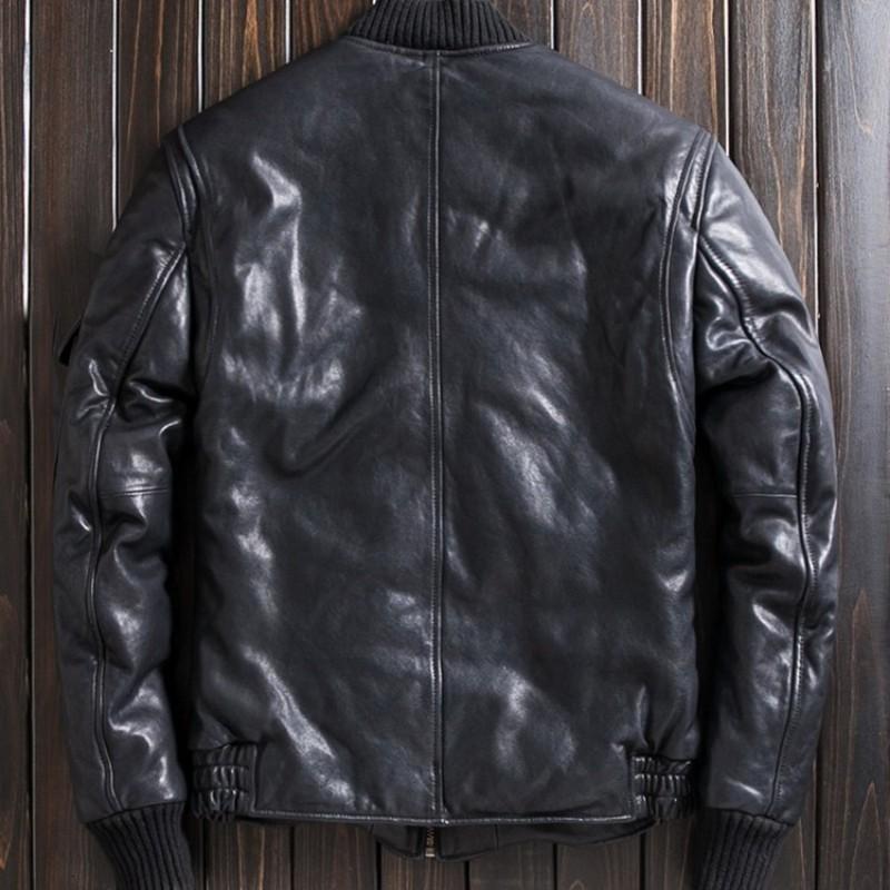 Men's leather sheepskin coat brand relaxed winter concentrated to the lower coat fashion street black motorcycle leather, Down jacket
Men's leather sheepskin coat brand relaxed winter concentrated to the lower coat fashion street black motorcycle leather, Down jacket