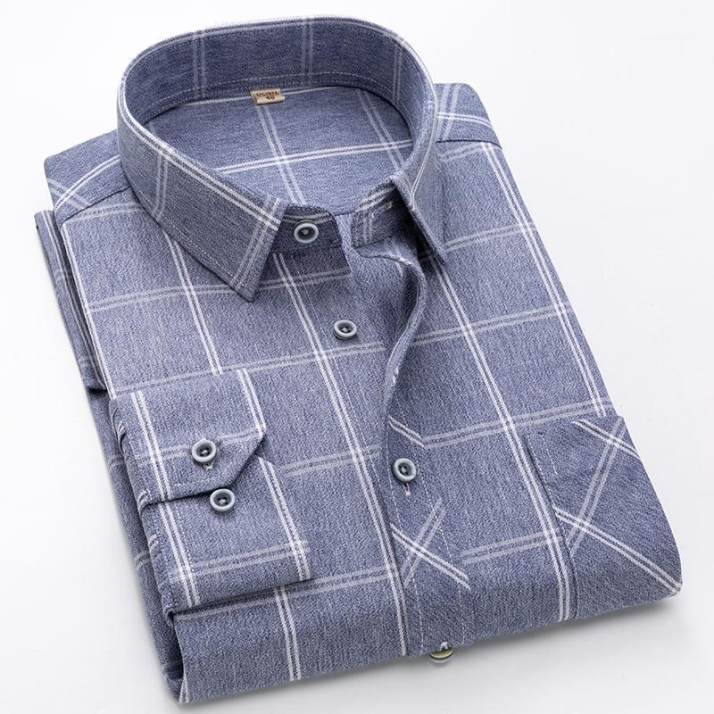 New Men Shirt Long Sleeve Regular Men Plaid Shirt Striped Shirts Dress Oxford Camisa Social large sizes Streetwear1, Gray plaid
New Men Shirt Long Sleeve Regular Men Plaid Shirt Striped Shirts Dress Oxford Camisa Social large sizes Streetwear1, Gray plaid