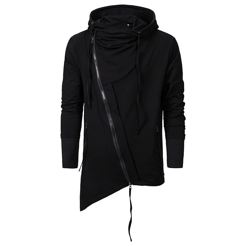 Asymmetrical hem Long Design Hoodies Men Fashion zipper Hip Hop Sweatshirt Streetwear Black Gown Coats Men Hooded Cloak Mantle 201021
Asymmetrical hem Long Design Hoodies Men Fashion zipper Hip Hop Sweatshirt Streetwear Black Gown Coats Men Hooded Cloak Mantle 201021